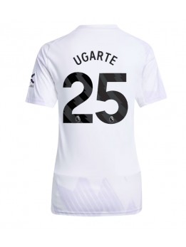 Billige Manchester United Manuel Ugarte #25 Bortedrakt Dame 2025-26 Kortermet